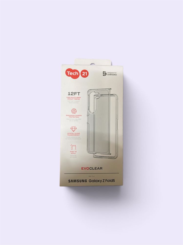 Other Tech21 Evo Clear Case For Samsung Galaxy Z Fold5 and screen protector film product image